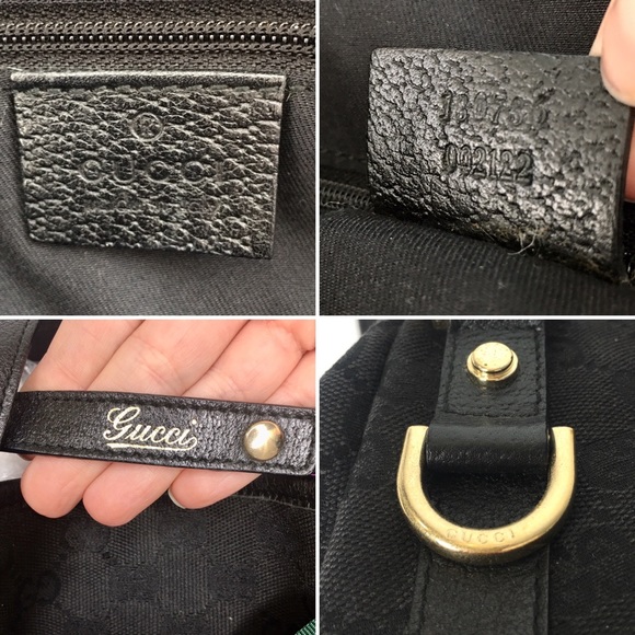 Authentic Gucci Abbey black monogram canvas shoulder bag - Picture 8 of 16